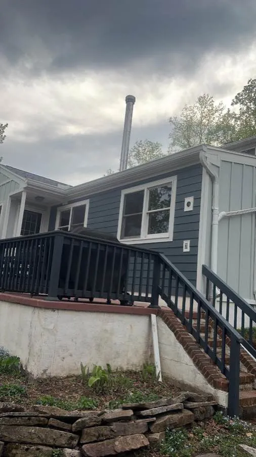 James Hardie siding with board and batten accent detail